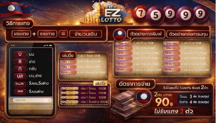 วิธีแทงหวยรัฐบาลไทยออนไลน์ EZLOTTO